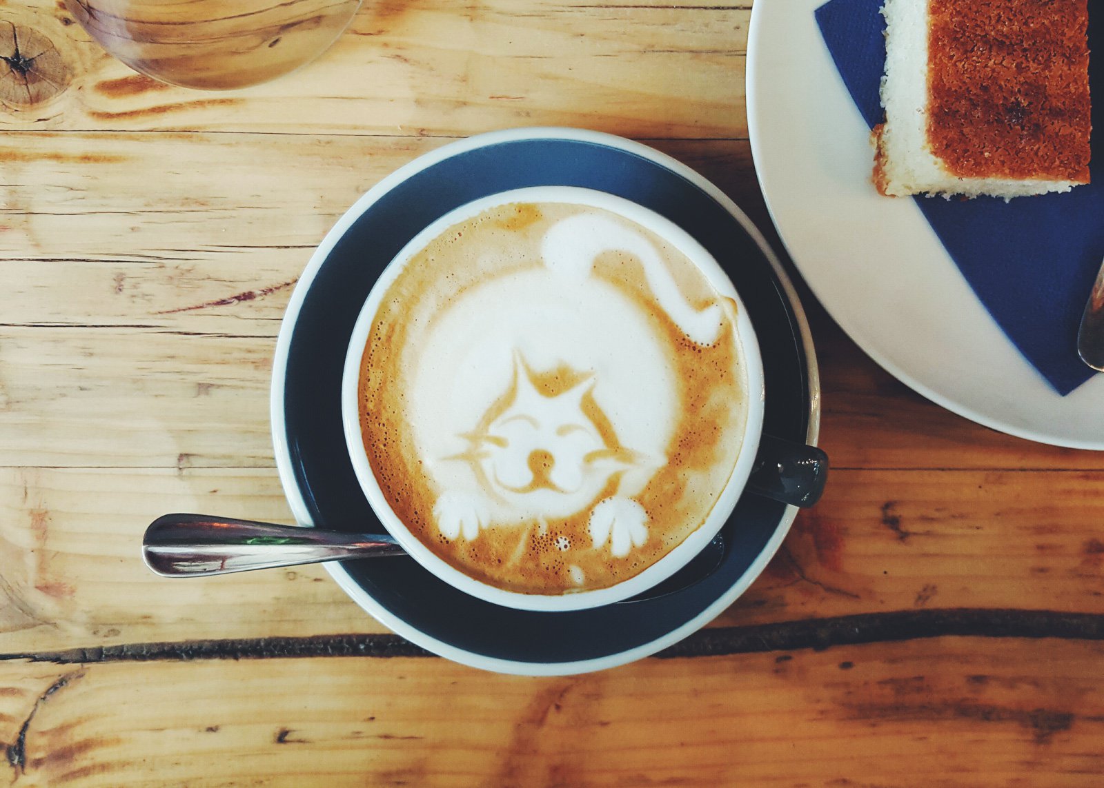cappuccino art Monks Coffee Roasters