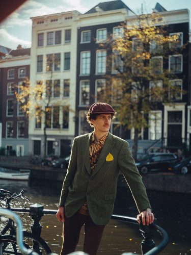 Artistic male portrait in Amsterdam