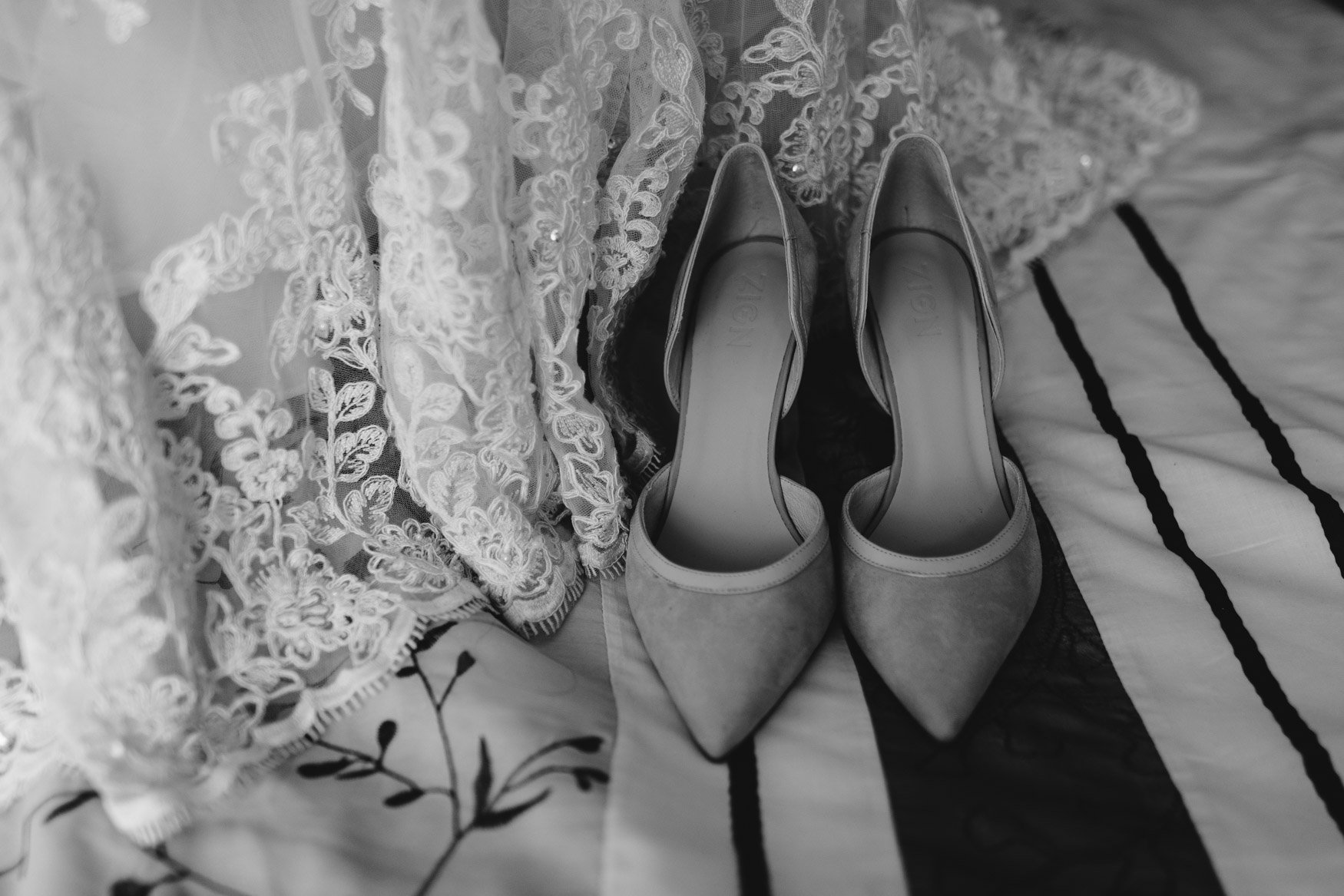 Bridal dresse heels
