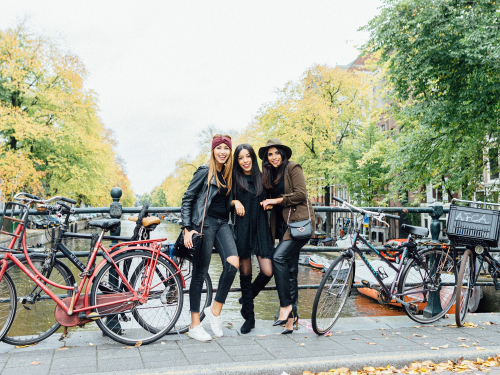 Fotoshoot met vriendinnen in Amsterdam