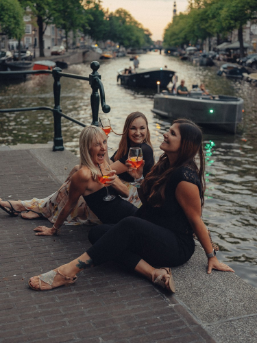 Fotosessie met vrienden in Amsterdam