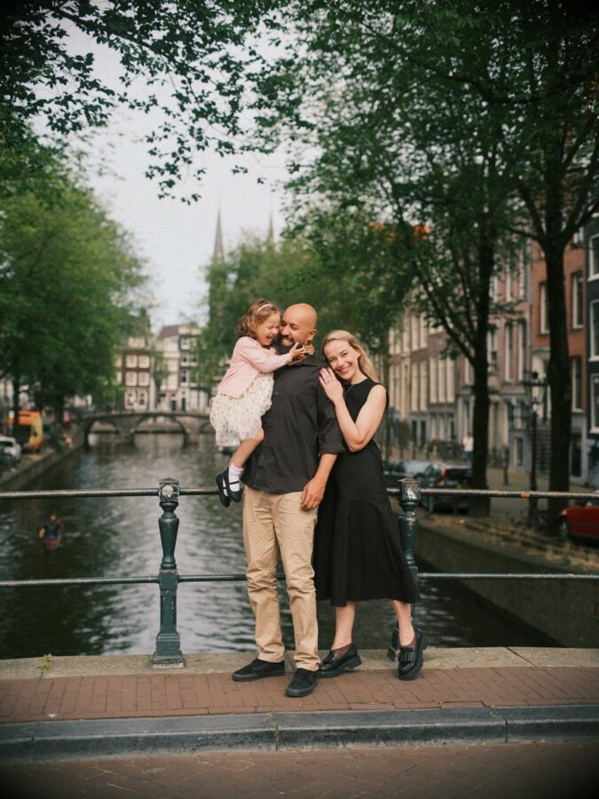 Familie fotowandeling door Amsterdam