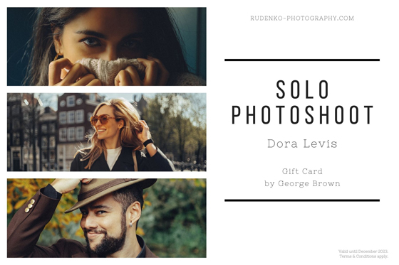 Solo Photoshoot Gift Card