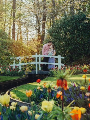 Keukenhof Tulip Gardens Family Photography