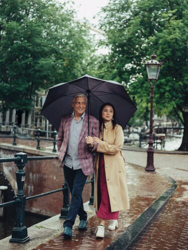 Couple Photoshoot in Rainy Amsterdam