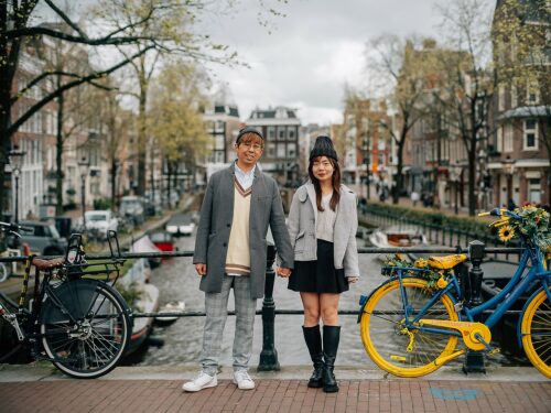 Engagement Couple Photoshoot in Amsterdam