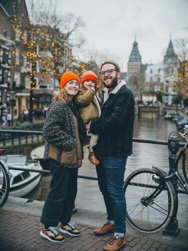 Family Christmas Photography Session in Amsterdam