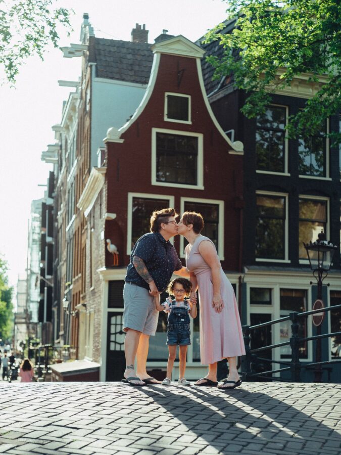 Queer familie fotoshoot in Amsterdam