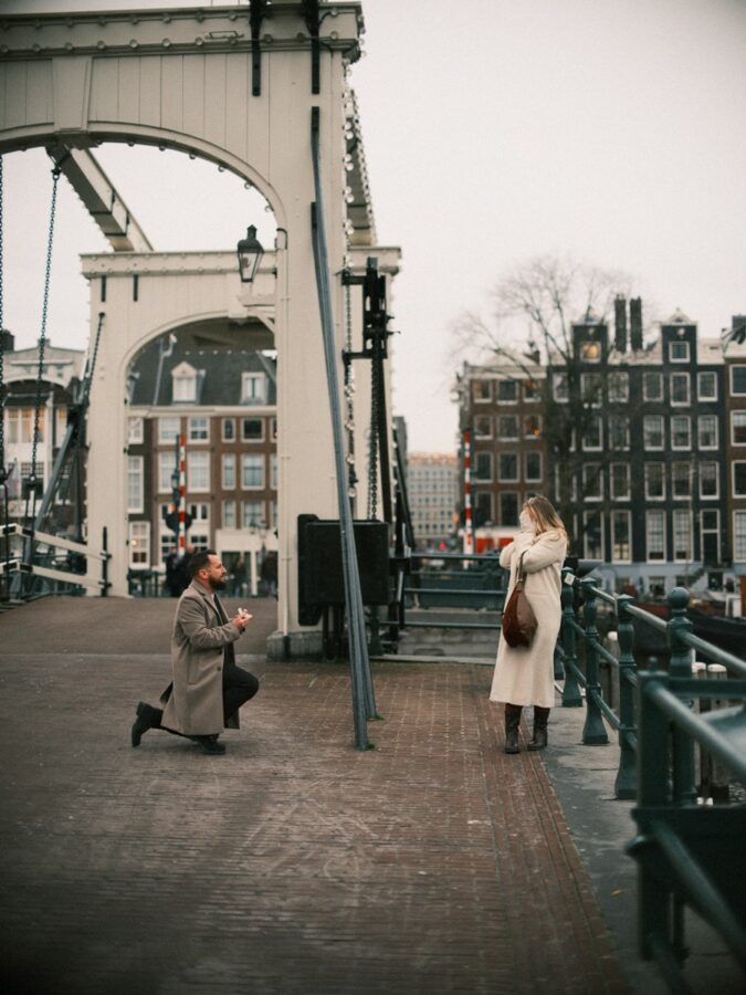 Surprise Marriage Proposal at Sunset