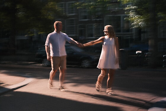 Romantische koppel fotoshoot in Delft