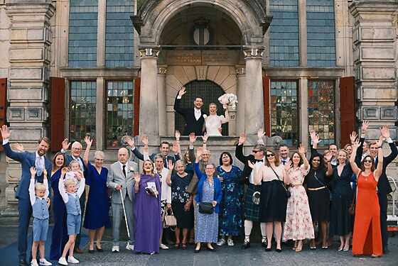 Cinematische bruidsfotoshoot in Delft